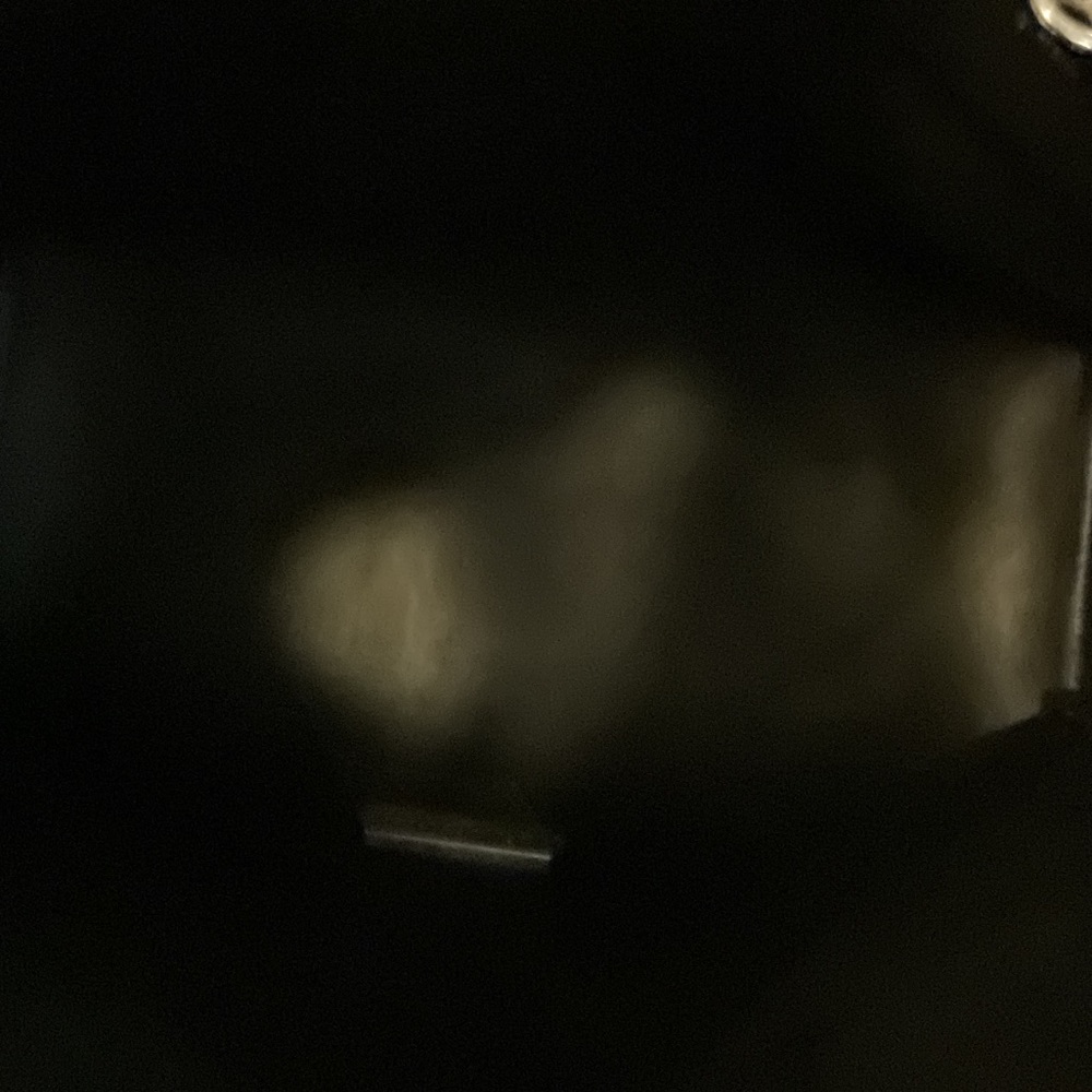 Karl Lagerfeld Black Leather Tote with Silver Accents - Picture 8 of 12
